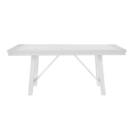 Redmond White/Black 5-Piece 72" Dining Set from Homelegance - Luna Furniture