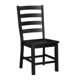 Redmond White/Black 5-Piece 72" Dining Set from Homelegance - Luna Furniture
