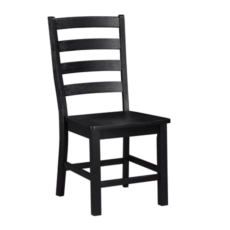 Redmond White/Black 5-Piece 72" Dining Set from Homelegance - Luna Furniture