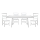 Redmond White 5-Piece 72" Dining Set from Homelegance - Luna Furniture