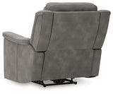 Next-Gen DuraPella Slate Power Recliner from Ashley Furniture - Luna Furniture