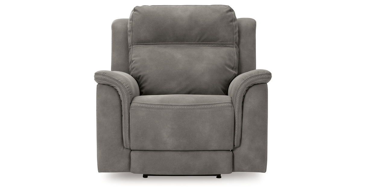Next-Gen DuraPella Slate Power Recliner from Ashley Furniture - Luna Furniture