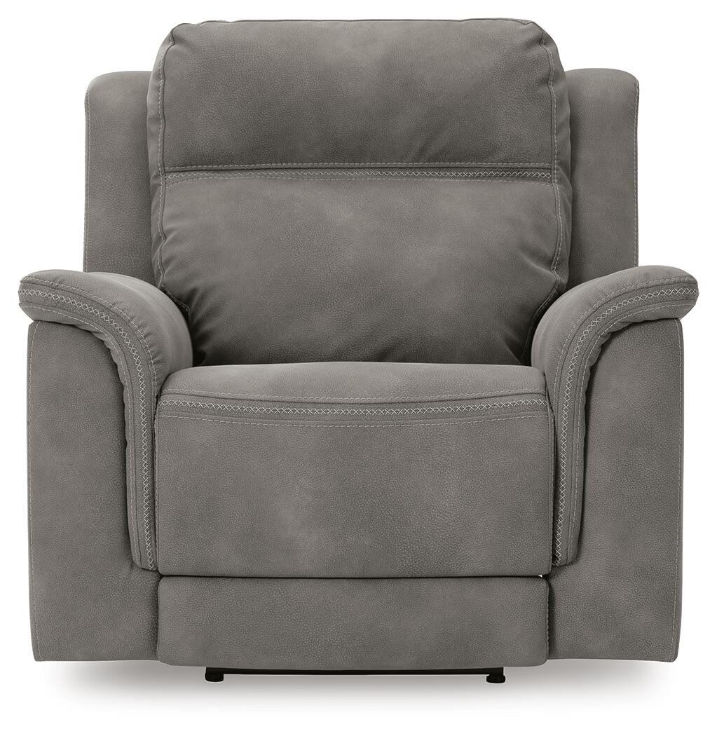 Next-Gen DuraPella Slate Power Recliner from Ashley Furniture - Luna Furniture