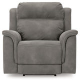 Next-Gen DuraPella Slate Power Recliner from Ashley Furniture - Luna Furniture