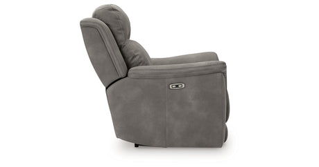 Next-Gen DuraPella Slate Power Recliner from Ashley - Luna Furniture