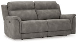 Next-Gen DuraPella Slate Power Reclining Sofa from Ashley - Luna Furniture