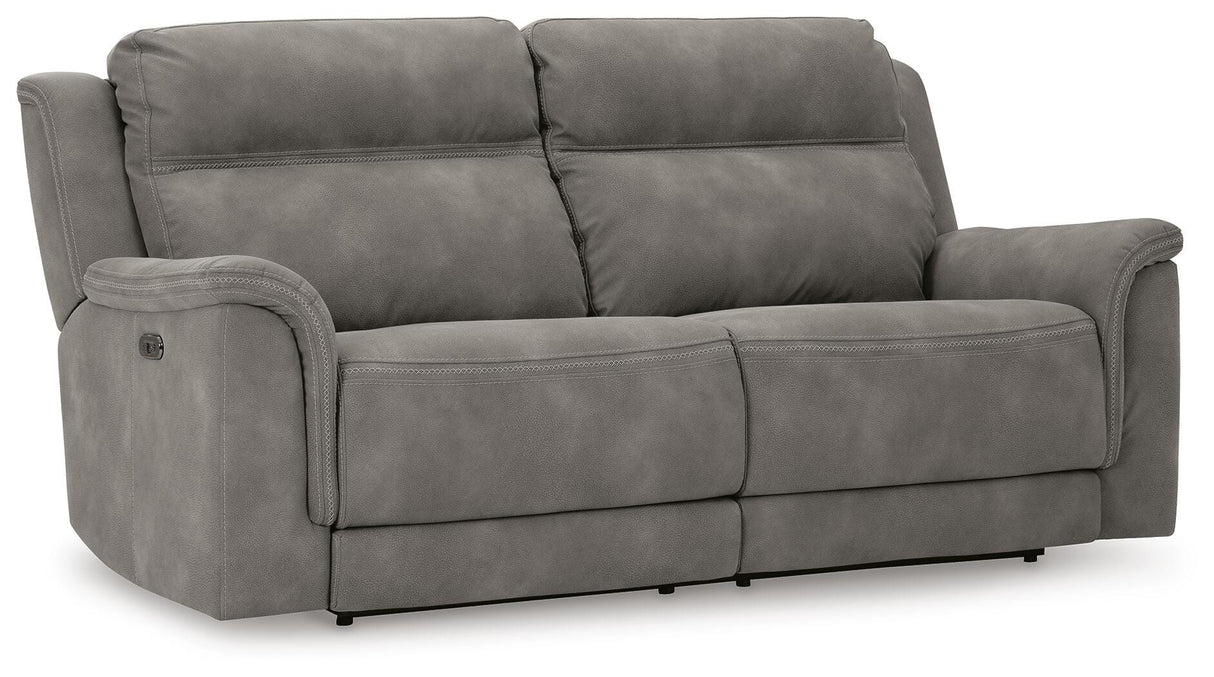 Next-Gen DuraPella Slate Power Reclining Sofa from Ashley Furniture - Luna Furniture