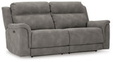 Next-Gen DuraPella Slate Power Reclining Sofa from Ashley Furniture - Luna Furniture
