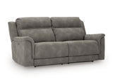 Next-Gen DuraPella Slate 3-Piece Power Reclining Set from Ashley - Luna Furniture