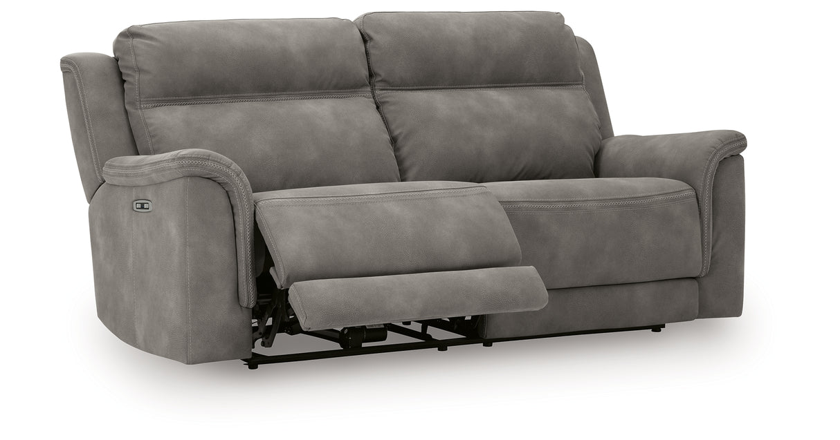 Next-Gen DuraPella Slate Power Reclining Sofa from Ashley Furniture - Luna Furniture