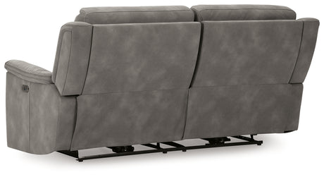 Next-Gen DuraPella Slate Power Reclining Sofa from Ashley - Luna Furniture