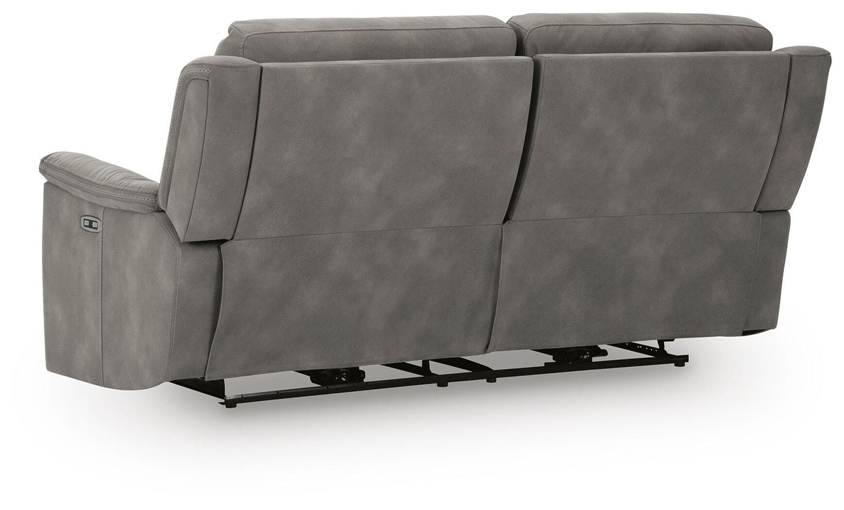 Next-Gen DuraPella Slate Power Reclining Sofa from Ashley Furniture - Luna Furniture