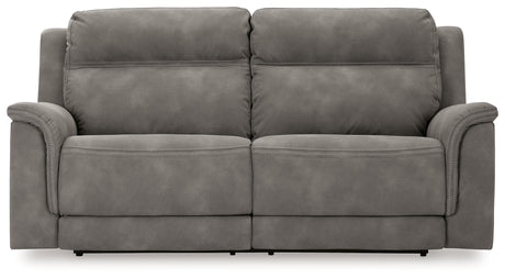 Next-Gen DuraPella Slate Power Reclining Sofa from Ashley - Luna Furniture