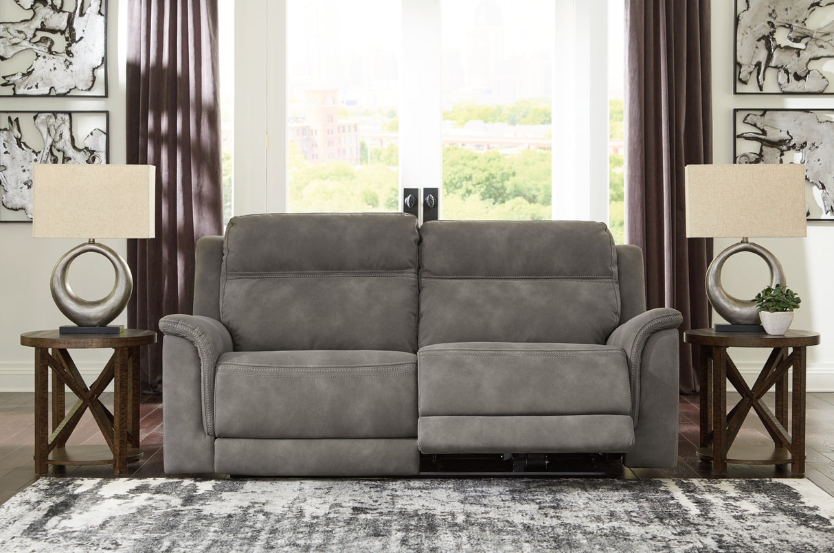 Next-Gen DuraPella Slate Power Reclining Sofa from Ashley Furniture - Luna Furniture