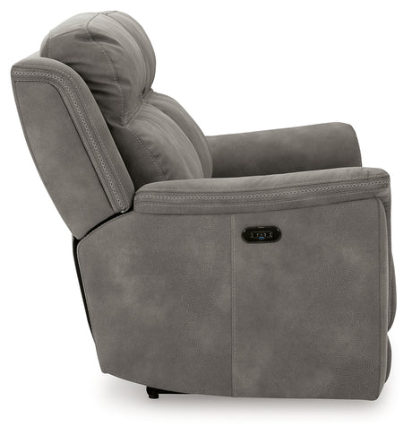 Next-Gen DuraPella Slate Power Reclining Sofa from Ashley - Luna Furniture
