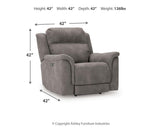 Next-Gen DuraPella Slate Power Recliner from Ashley - Luna Furniture