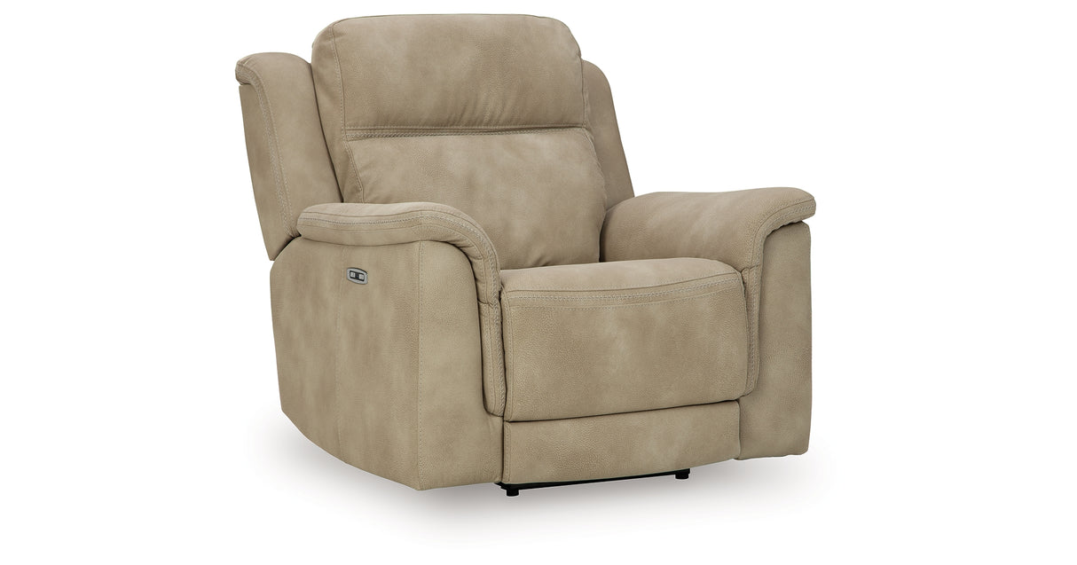 Next-Gen DuraPella Sand Power Recliner from Ashley Furniture - Luna Furniture