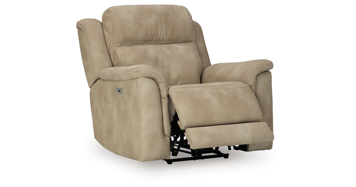 Next-Gen DuraPella Sand Power Recliner from Ashley Furniture - Luna Furniture