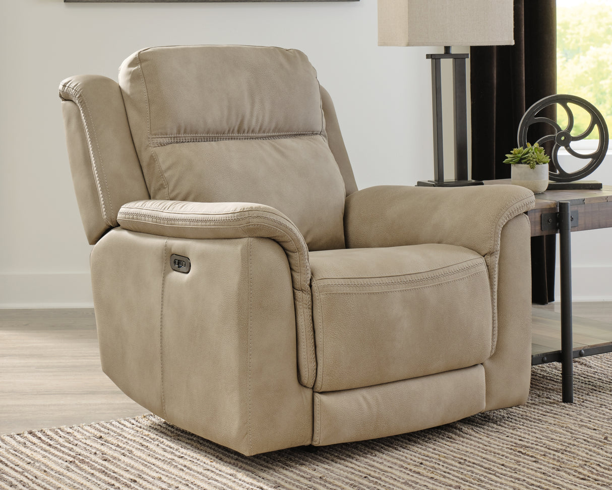 Next-Gen DuraPella Sand Power Recliner from Ashley Furniture - Luna Furniture