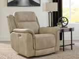 Next-Gen DuraPella Sand Power Recliner from Ashley Furniture - Luna Furniture