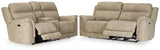 Next-Gen DuraPella Sand Power Reclining Sofa and Loveseat from Ashley - Luna Furniture