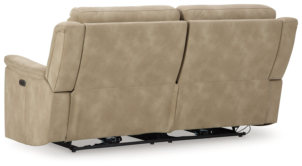Next-Gen DuraPella Sand Power Reclining Sofa from Ashley - Luna Furniture