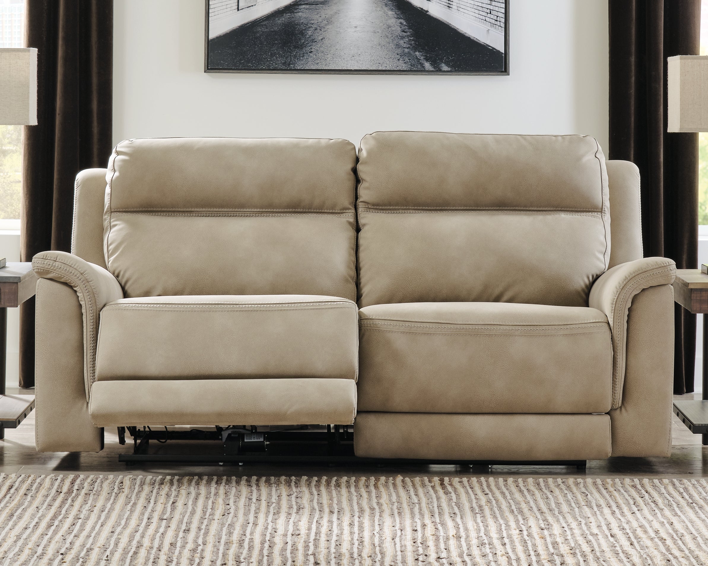 Next-Gen DuraPella Sand Power Reclining Sofa – Luna Furniture