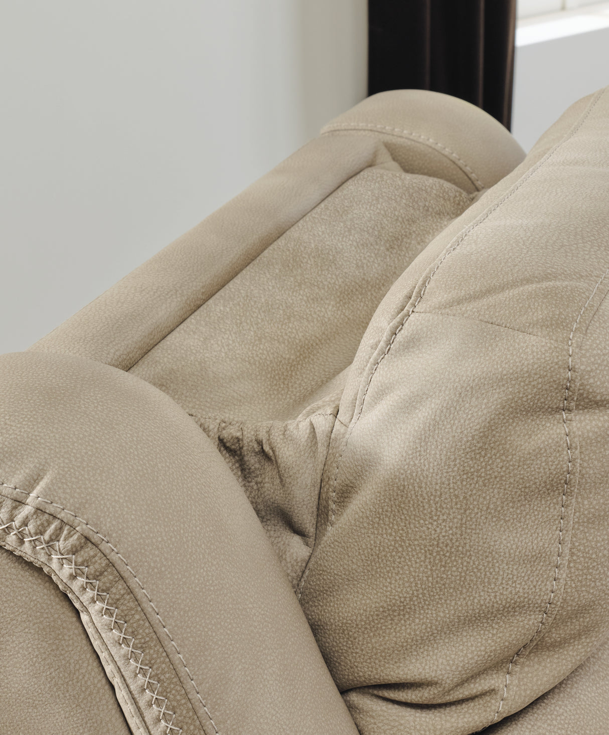 Next-Gen DuraPella Sand Power Recliner from Ashley Furniture - Luna Furniture