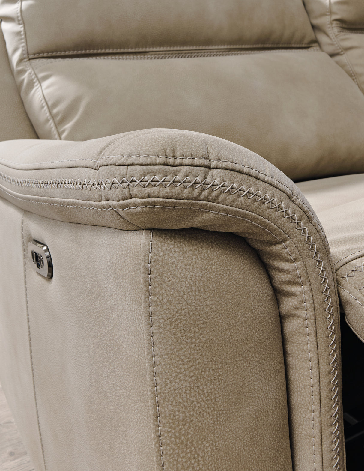 Next-Gen DuraPella Sand Power Reclining Sofa from Ashley - Luna Furniture