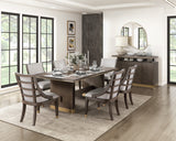 Griffin Brown Extendable Dining Table from Homelegance - Luna Furniture