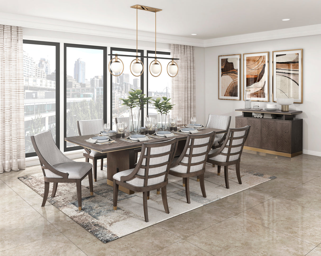 Griffin Brown Extendable Dining Table from Homelegance - Luna Furniture