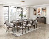 Griffin Brown 9-Piece 96" Extendable Dining Set from Homelegance - Luna Furniture