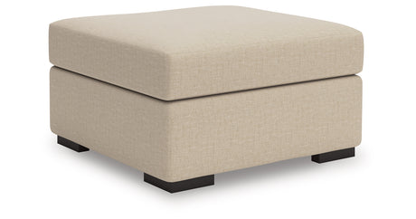 LadyMae Twill Oversized Accent Ottoman from Ashley - Luna Furniture