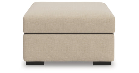 LadyMae Twill Oversized Accent Ottoman from Ashley - Luna Furniture