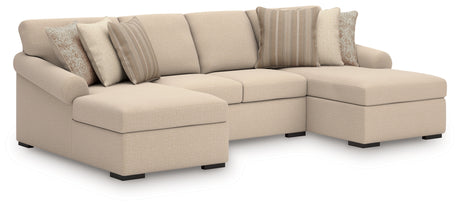 LadyMae Twill 3-Piece Sectional with Chaise from Ashley Furniture - Luna Furniture
