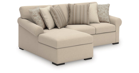 LadyMae Twill 2-Piece LAF Chaise Sectional from Ashley Furniture - Luna Furniture