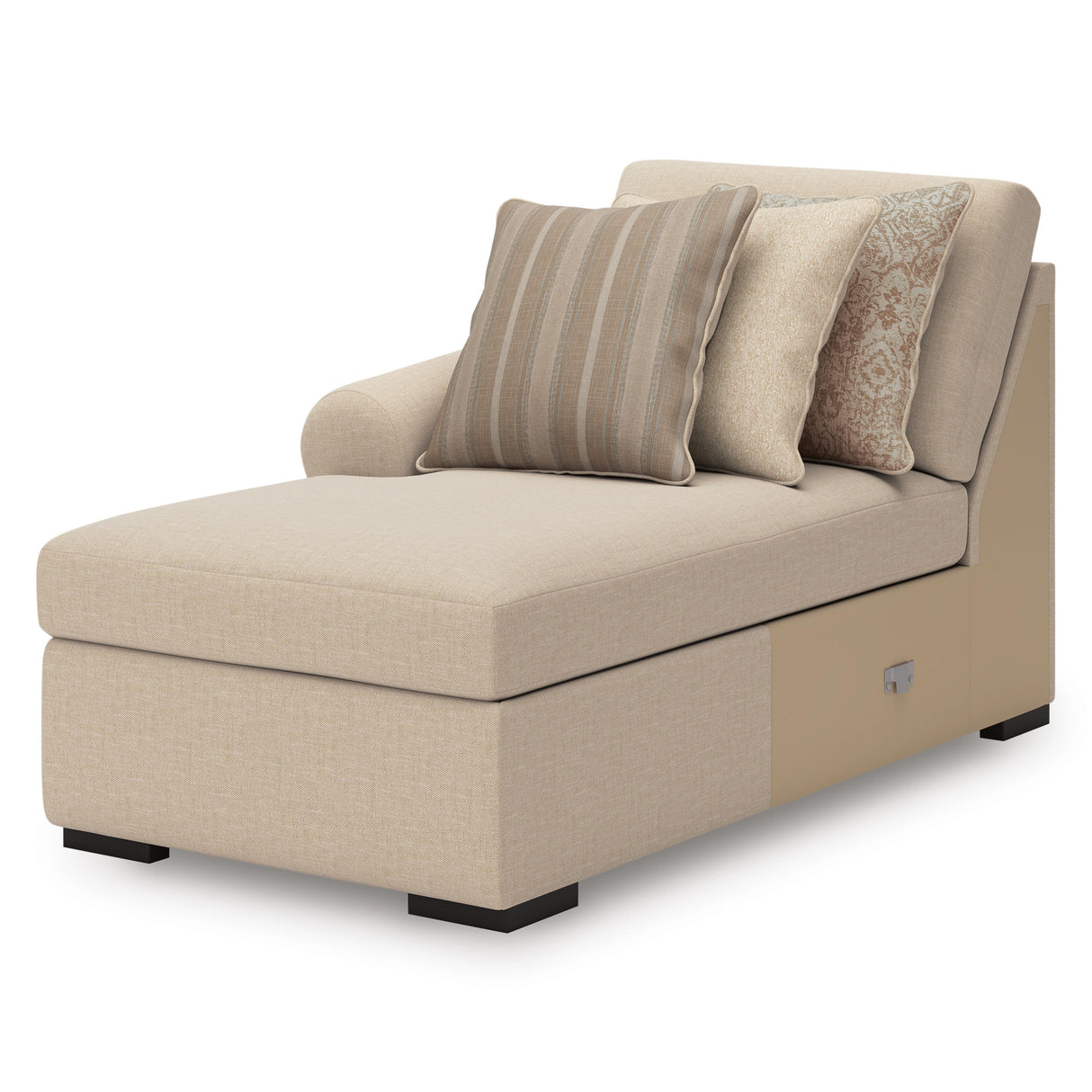LadyMae Twill 3-Piece Sectional with Chaise from Ashley - Luna Furniture