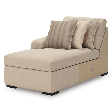 LadyMae Twill 3-Piece Sectional with Chaise from Ashley - Luna Furniture
