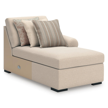 LadyMae Twill 5-Piece RAF Chaise Sectional from Ashley - Luna Furniture