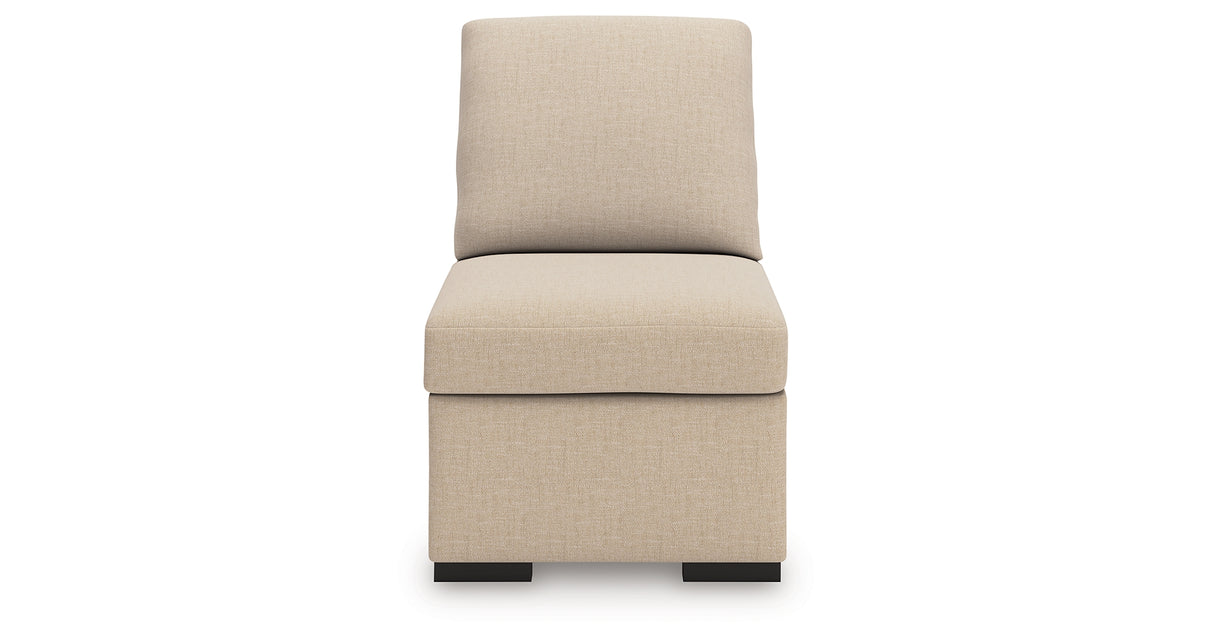 LadyMae Twill Armless Chair from Ashley - Luna Furniture