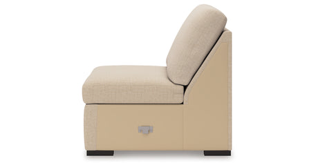 LadyMae Twill Armless Chair from Ashley Furniture - Luna Furniture