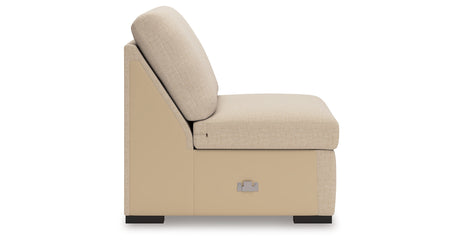 LadyMae Twill Armless Chair from Ashley Furniture - Luna Furniture