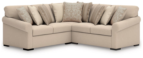 LadyMae Twill 3-Piece Sectional from Ashley Furniture - Luna Furniture