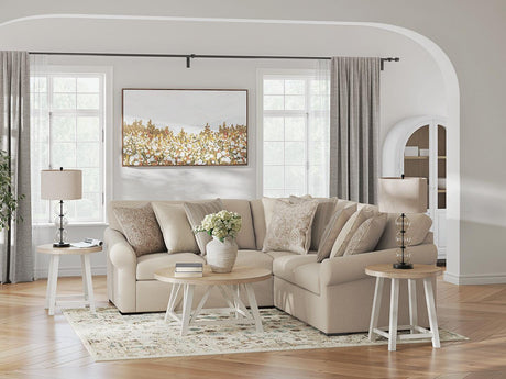 LadyMae Twill 3-Piece Sectional from Ashley Furniture - Luna Furniture