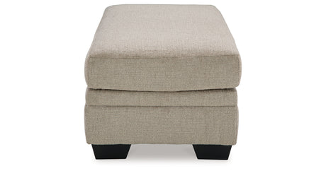 Stonemeade Taupe Ottoman from Ashley - Luna Furniture