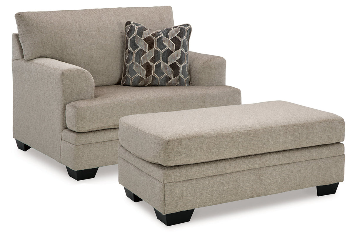 Stonemeade Oversized Chair and Ottoman from Ashley - Luna Furniture