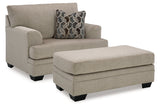 Stonemeade Oversized Chair and Ottoman from Ashley - Luna Furniture