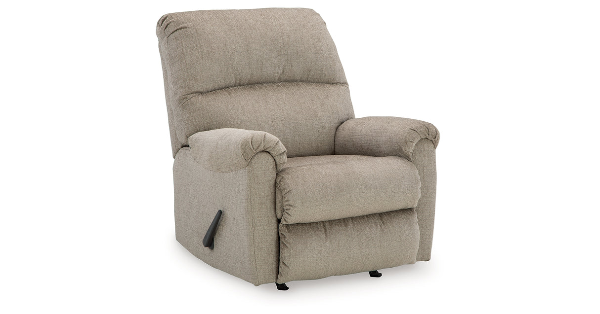 Stonemeade Taupe Sofa and Recliner from Ashley - Luna Furniture