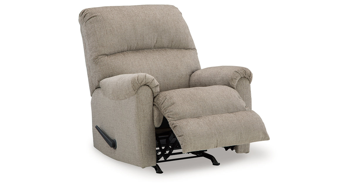 Stonemeade Taupe Sofa and Recliner from Ashley - Luna Furniture