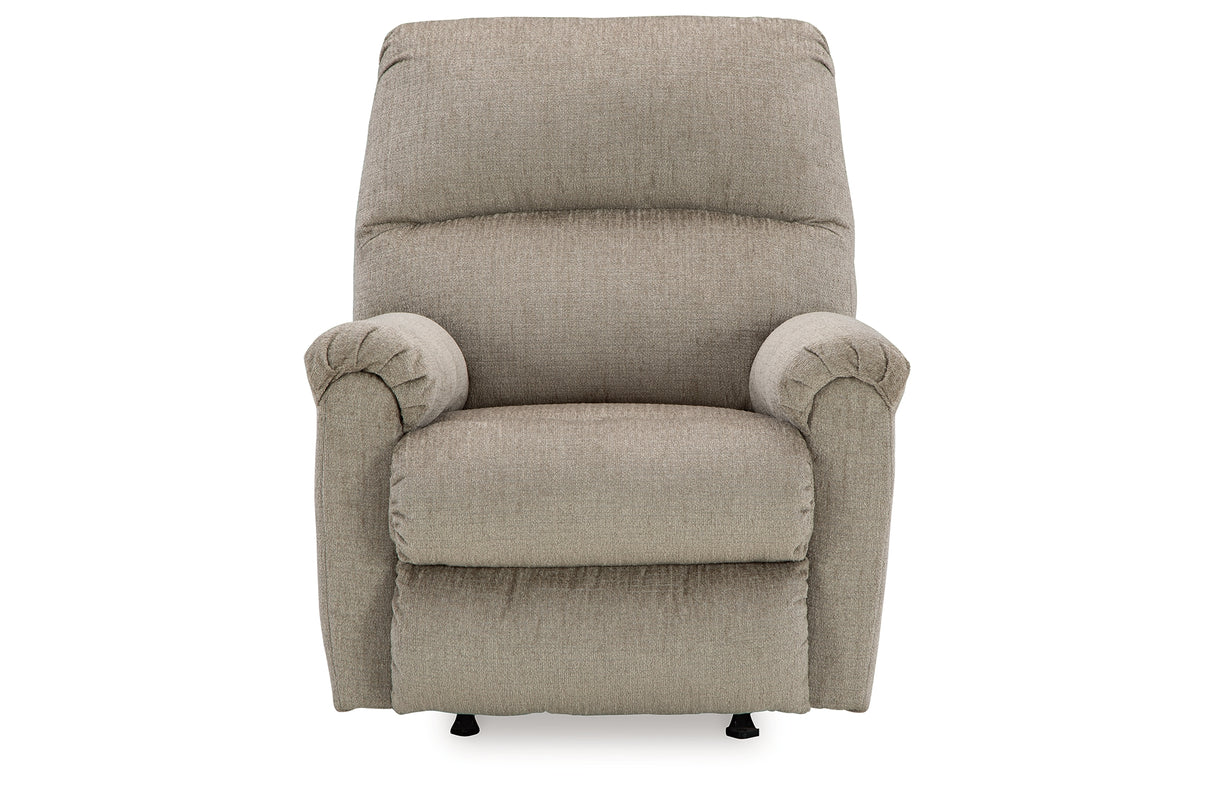 Stonemeade Taupe Sofa and Recliner from Ashley - Luna Furniture